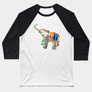 Rainbow Elephant Take 2 Baseball T-Shirt